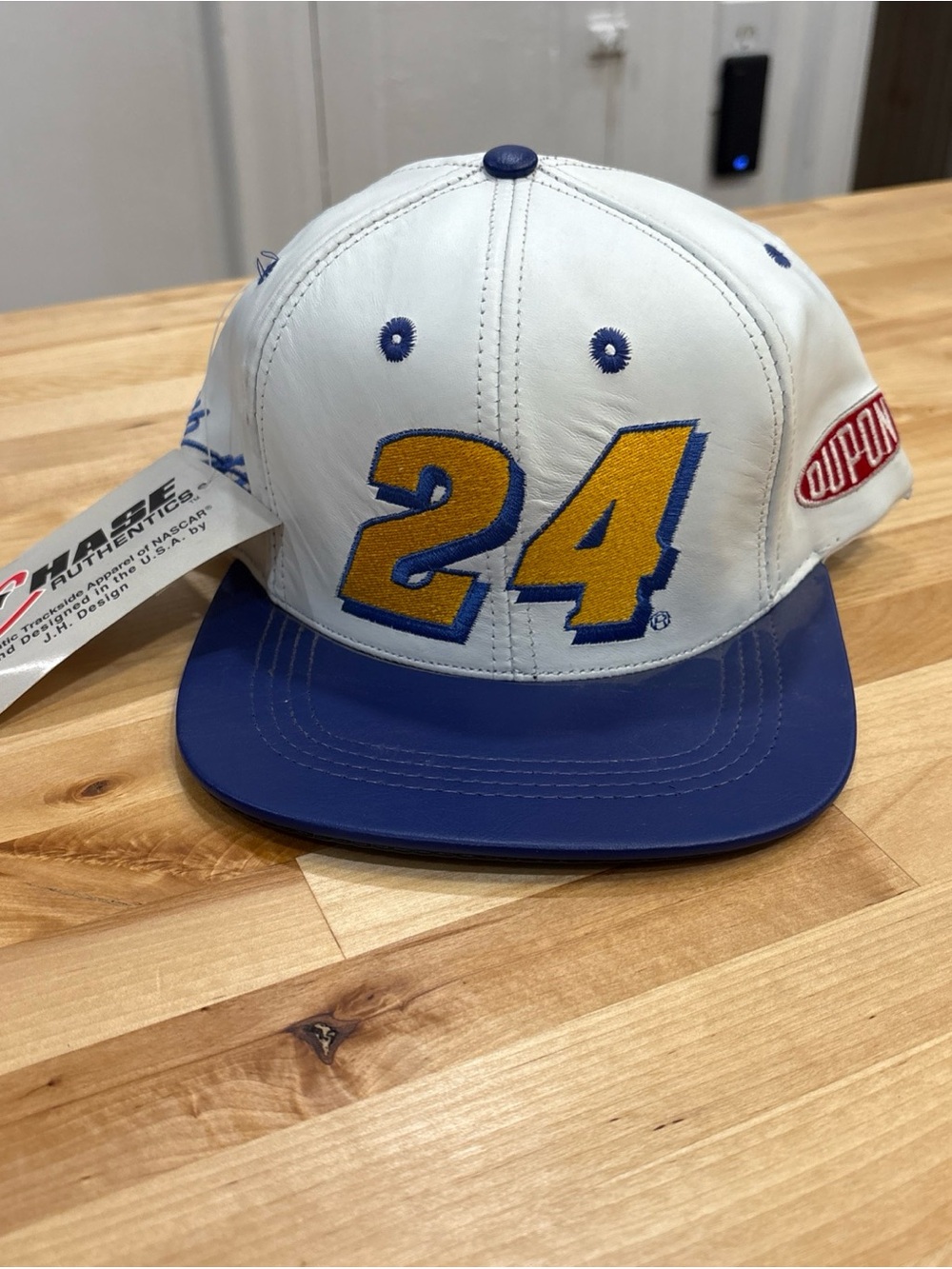 NWT Vintage Chase JH Design NASCAR Jeff Gordon #24 Leather Snapback Hat